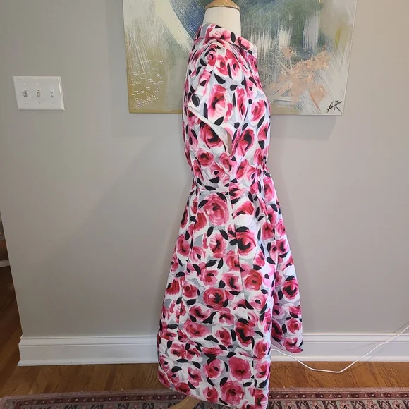 Kate Spade rosebud print shirt dress - Picture 3 of 6